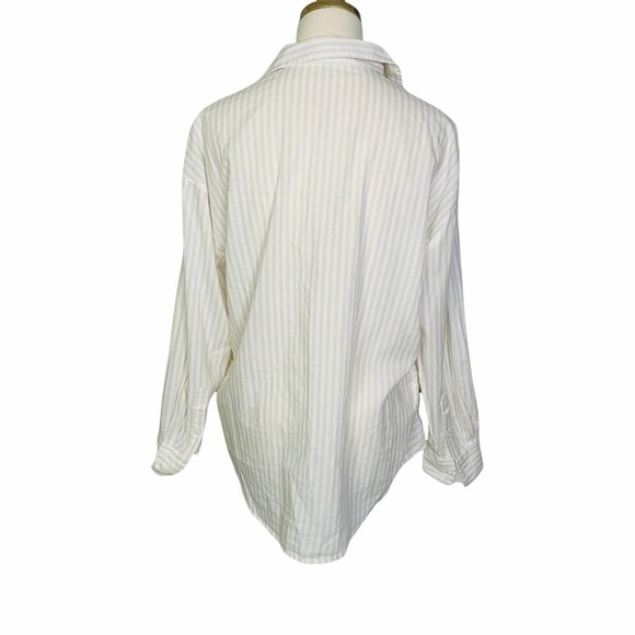 Elizabeth & James Striped Button Down Shirt SMALL 2503 - Picture 6 of 8